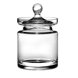 Barski Glass - Biscuit Jar - Candy Box - 7.75" H - Glass - Clear Made in Europe