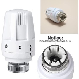 Youery Thermostatic Radiator Valve Heating System Pneumatic Temperature Control Valves for Water Sink Bathroom Toilet