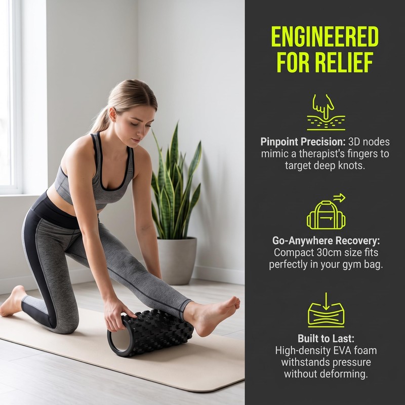 Foam Roller for Pilates & Yoga – High Density Foam