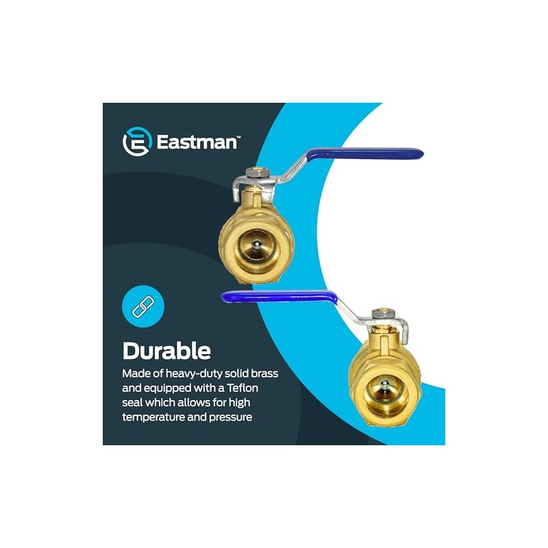 Eastman - Válvula de bola de compresión de 3/4 pulgadas,