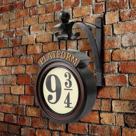 Vintage Platform 9 3/4 Night Light,Hanging 9 ¾ Night Light, Home Decor Sign Lights Decoration, Gift for Fans (Standard)