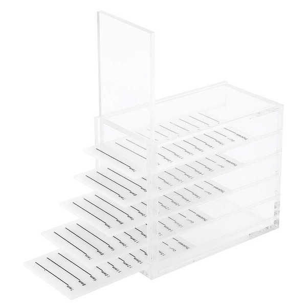 5 Layers Acrylic Eyelash Storage Box Eyelash Extension Storage Box