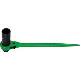 Super Single Long Socket, Double Ended Ratchet Wrench (Claw Type), Hex Opposite Side: 9.4 x 1.0 inches (24 x 27 cm), RN2427L