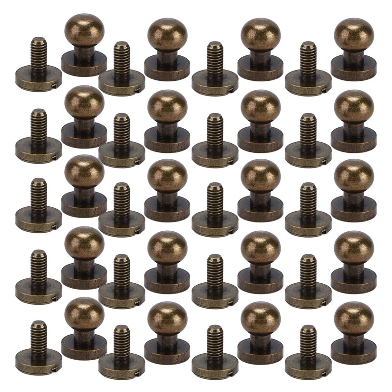 20set Brass Rivets Bronze Wear Resistance Luggage Hardware Accessories for