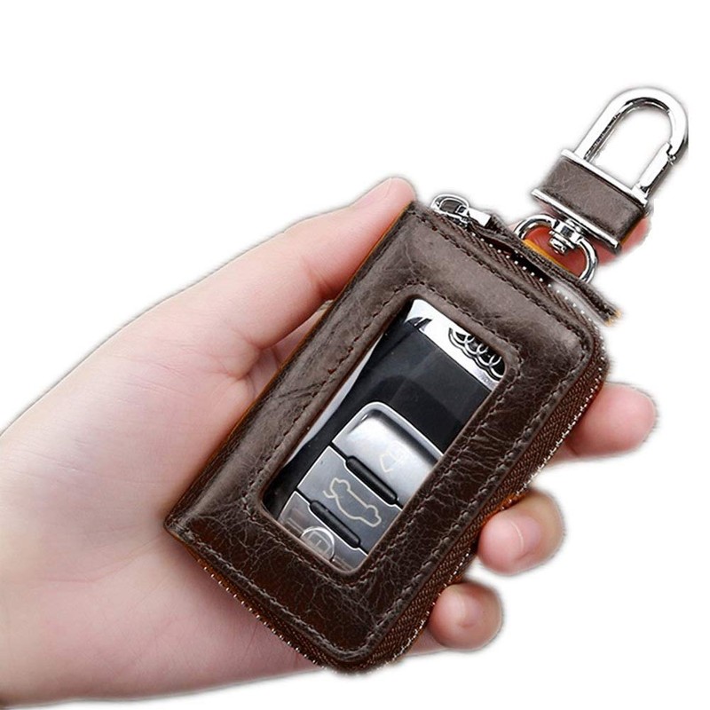 Bakun - Funda de piel para llave de coche, con