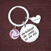 Nfyxcaz Volleyball Keyring For Teens Girls Inspirational Sports Gifts For