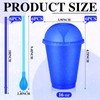 Ninehaoou 6 Set Slushie Cups with Dome Lids and Straws