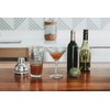 14 oz Recipe Glass Cocktail Shaker With Strainer Top -