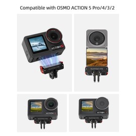 BEHORSE Action 5 Pro Magnetic Mount Adapter for DJI Osmo Action 5 Pro/Action 4/Action 3/ Action 2, Aluminum Alloy Quick Release Mount Accessories