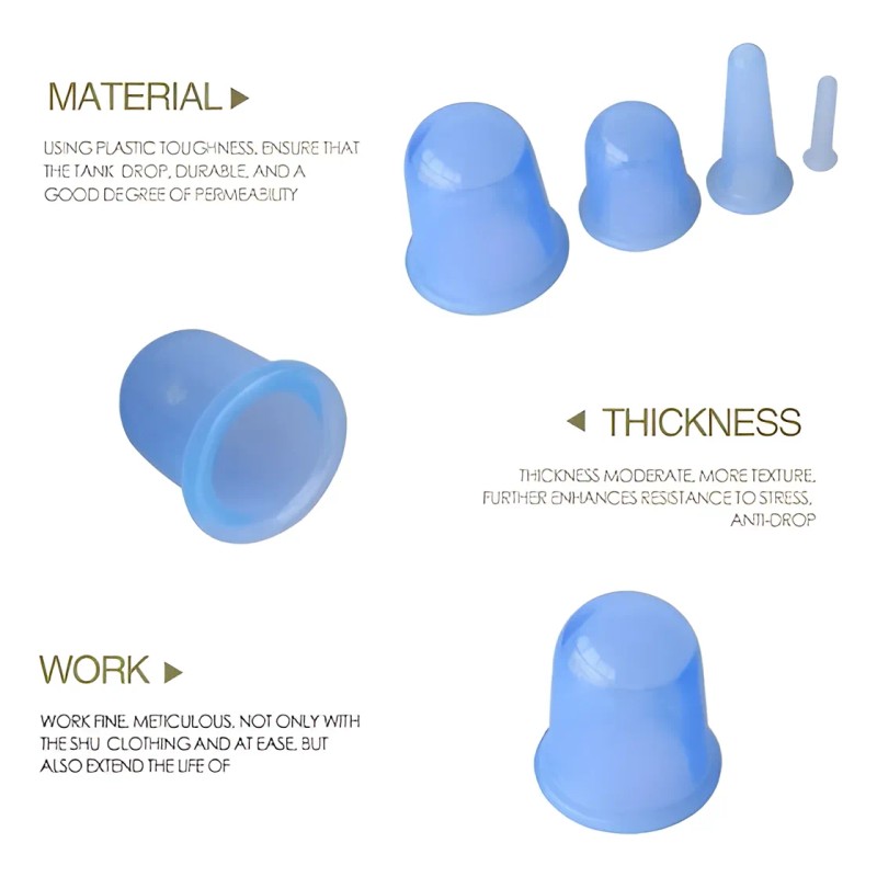 Ventosas De Silicona Para Masajes, 7 Piezas