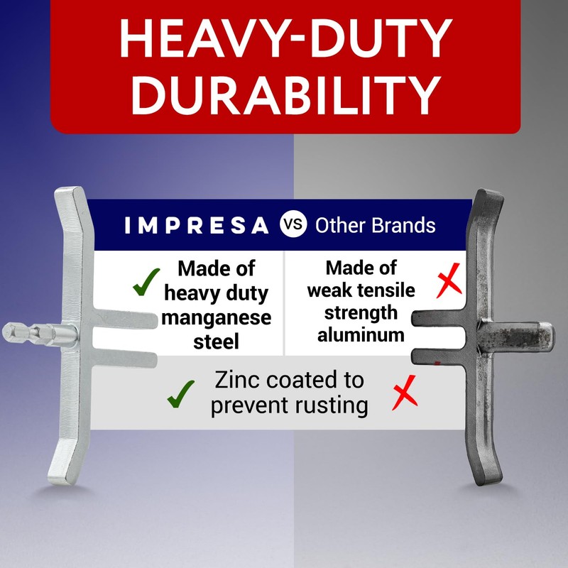 Impresa Heavy-Duty Ratchet Winder for Drill - Steel Drill Strap