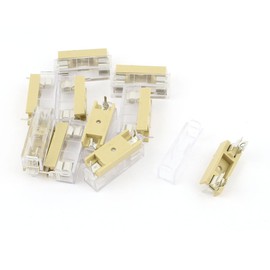 sourcing map Plastic Housing Fuse Holder for 5 x 20 mm Fuse Pipe Pack of 10