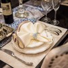 6PCS Napkin Rings Metal Napkin Holders for Wedding Party Dinner