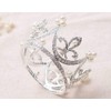 [morningplace] Crown Tiara Hair Accessory Wedding Birthday Gift (Silver.)