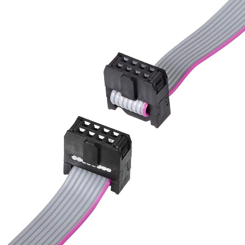 sourcing map Flat Ribbon Cable IDC Wire FC/FC Connector A