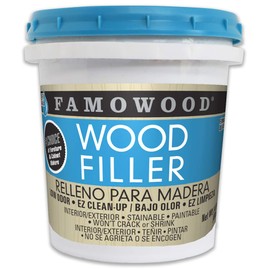 FamoWood 40022128 Latex Wood Filler - Pint, Oak
