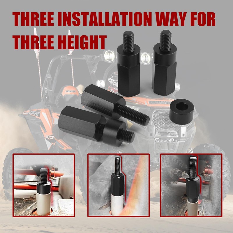 4pcs Maverick X3 Seat Riser, Seat Lift Kit Compatible with