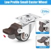 4PCS 1in Plate Caster Wheels Swivel Casters Lockable Heavy Load