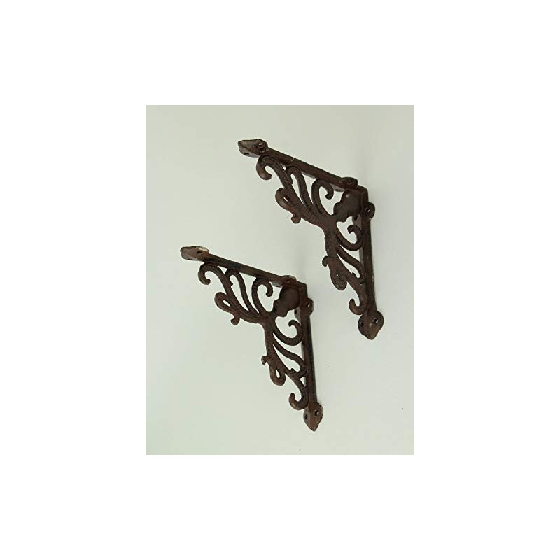 Moby Dick Specialties Rustic Brown Coastal Octopus and Scroll Wall