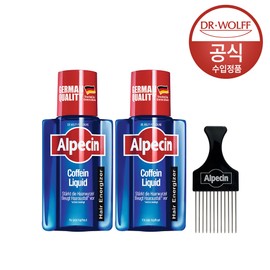 Alpecin Caffeine Liquid Hair Tonic 200ml 2 packs + free pomade comb / 알페신 카페인 리퀴드 헤어토닉 200ml 2개입+포마드빗 증정