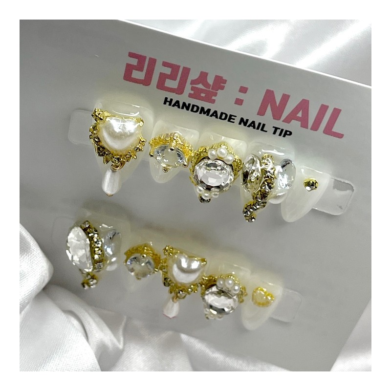 Premium quality luxury gold handmade tip - Oval / 프리미엄