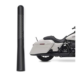 Bingfu Motorcycle Antenna Carbon Fiber Aerial Mast Replacement 12cm Compatible with Road King Softail Touring Street Glide Road Glide Fat Boy Electra Glide Tour Ultra Classic