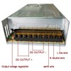 AC 110V/220V to DC 12V 30A 360W Universal Regulated Switching