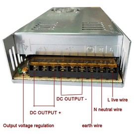 AC 110V/220V to DC 12V 30A 360W Universal Regulated Switching Power Supply Adapter Transformer Driver Converter for LED Strip Light, CCTV Security Camera System, Computer Project
