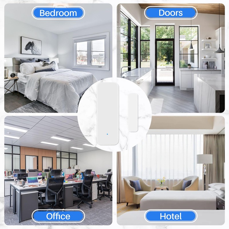 Gokelomg Tuya Smart WiFi Door Sensor Door Open/Closed Detectors Compatible