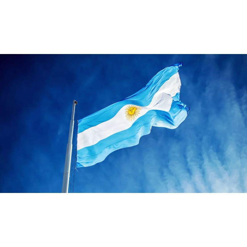 Bandera Pais Argentina 1.5m X 90cm Resistente Lavable Int Ex