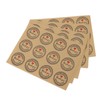 50PCS Bread Bag Kraft Paper Transparent Window Baked Food Packaging