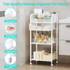 HapiRm Makeup Organizer Storage Cart - 4 Tier Skincare Make