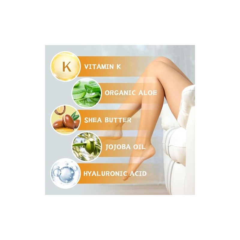 Crema para Venas Varicosas y Araas Vasculares, con Vitamina K,