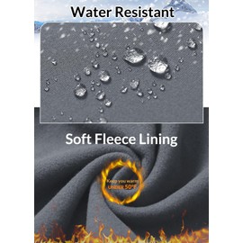 BALEAF Women's Fleece Lined Pants Winter Thermal Warm Yoga Pants Flare Leggings Waterproof Warm Bell Bottom Leggings with Pockets 29'' Grey L