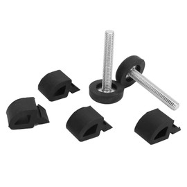 Hood Stoßfänger Set Kissen Kühlerhaube HALL STOP für LKW 1967-1972 mit Schwarzem Gummi-Metall-Ersatz