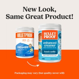 Bulletproof French Vanilla Creamer, 29.6 Ounces, Keto Coffee Creamer with MCT Oil and Grass-Fed Butter, Value Offering, Packaging May Vary