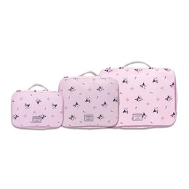 Marushin 3825016800 Travel Pouch, 3-Piece Set, Sanrio, Chromin, Going Out with Kromi, Character Convenience