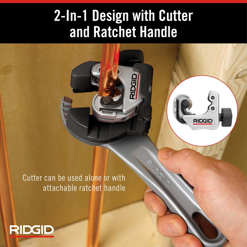 RIDGID 32573 Model 118 2-in-1 Close Quarters AUTOFEED 1/4" to