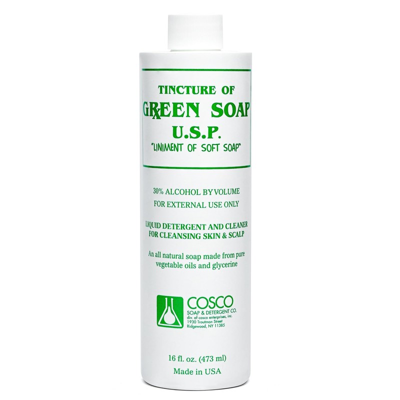 Cosco Tattoo Green Soap 16oz with Squeeze Bottle - Professional