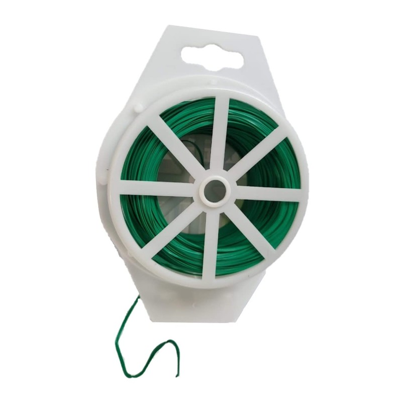 Simply Products 100m Green Garden Twist Tie Support Wire with