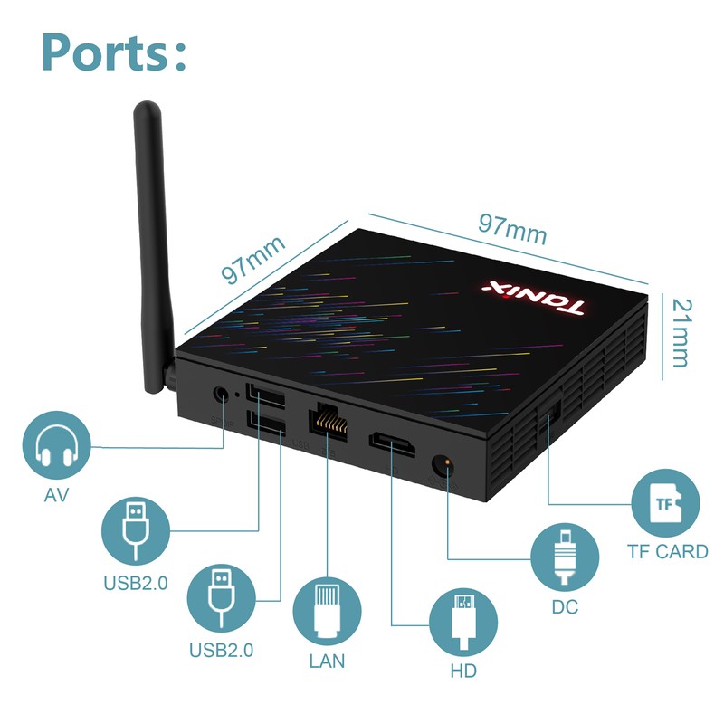 TANIX TX68 Android 12.0 Smart TV Box Allwinner H618 Quad-core