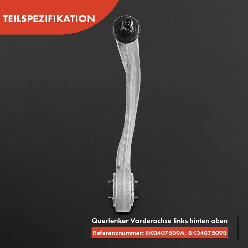 Frankberg Suspension Arm Front Left Rear Upper Compatible with A4