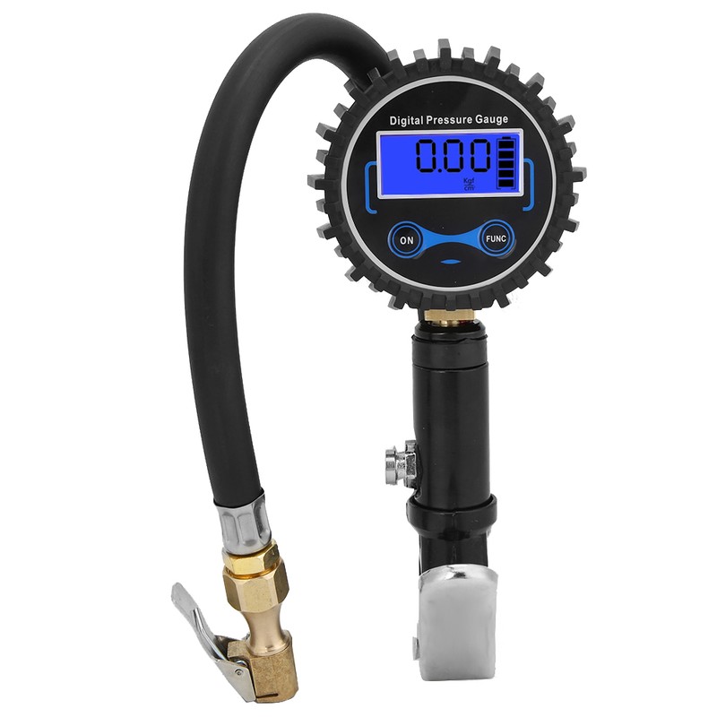 Digital Tire Inflator with Pressure Gauge LCD Display Light Auto