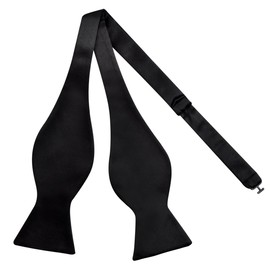 Alizeal - Pajaritas ajustables de color sólido para hombre, Negro -, Talla única