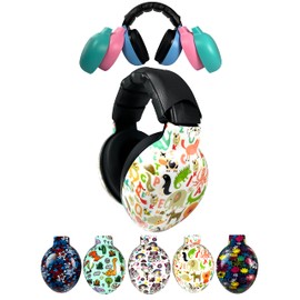 ZIPZ Baby & Toddler Earmuffs – Innovative Design – Change Colors with Magnetic Shells – Hearing Protection Headphones 0-4 yrs (ABC Animals)