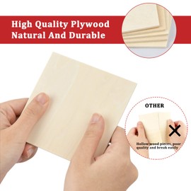 6 Pcs Balsa Wood Sheets, 300 x 200 x 2mm Plywood Sheets, Thin Craft Wood Board, Unfinished Wood DIY Craft Project Ply Board for House Aircraft Ship Boat Arts and Crafts Projects Wooden DIY Ornaments
