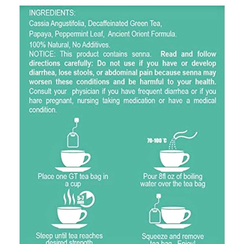 GT Dieter's Green Tea, 1.4 Ounce Box (Regular Strength) (20