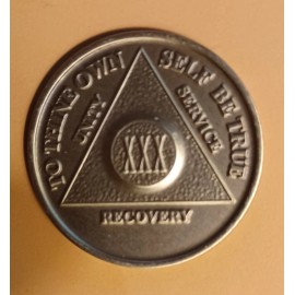 30 Year AA Bronze Medallion Sobriety Coin Recovery Alcoholics Anonymous