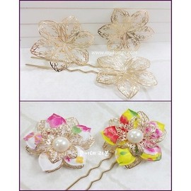 Empress Dowager / Hair Ornament / Metal Ornament for Hanbok / Materials for Baessi Hairpins / 태황후/머리장식/한복용 금속장식/배씨머리핀 재료