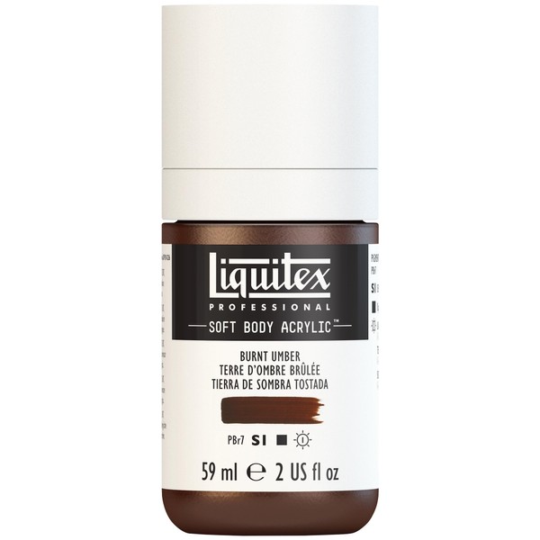 Liquitex Soft Body Acrylic Paint 59 ml Bottle - Burnt
